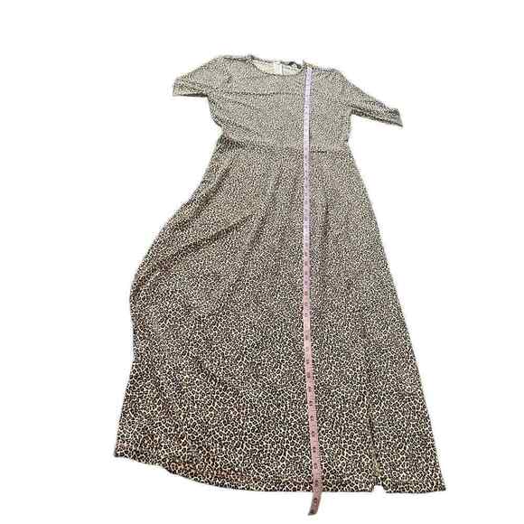 Banana Republic Animal Print Long Sleeve Women's Midi Dress Size XS - Picture 13 of 14